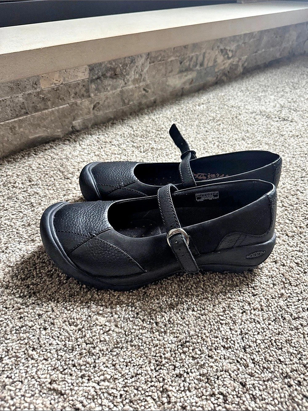 Skechers Black Leather Mary Jane Flats Women’s US 9 EUC - Picture 2 of 8